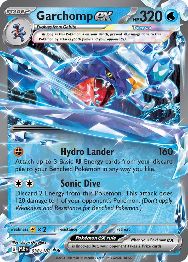 Garchomp ex 038/182 (SV04: Paradox Rift)  - Holofoil | Good Games North