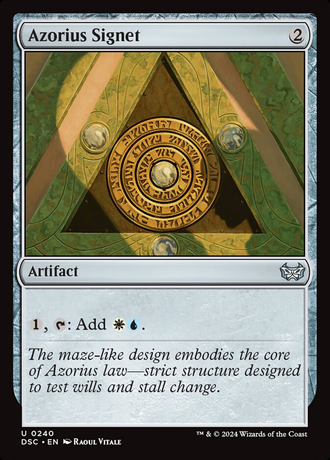 Azorius Signet (Commander: Duskmourn: House of Horror)  | Good Games North