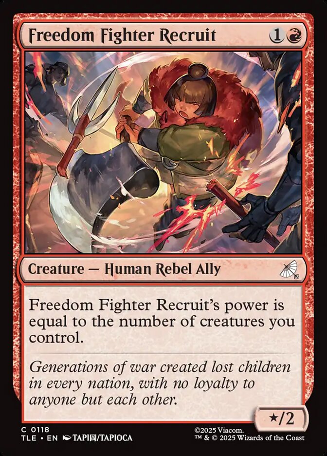 Freedom Fighter Recruit 118/317 (Avatar: The Last Airbender: Eternal-Legal)  - Foil | Good Games North