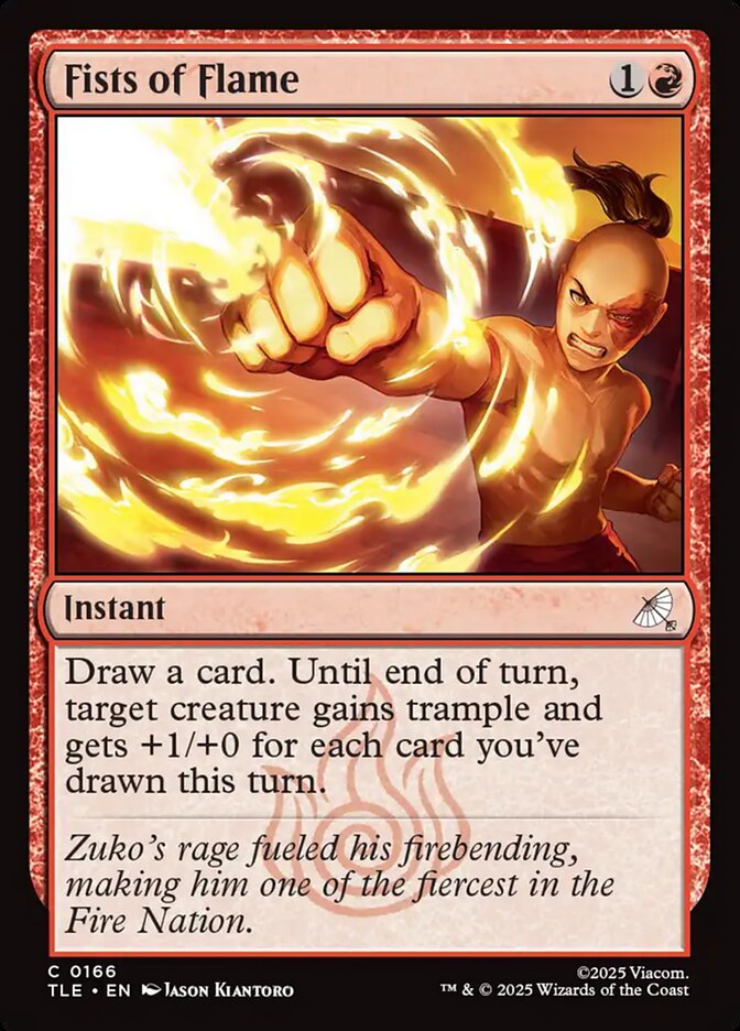 Fists of Flame 166/317 (Avatar: The Last Airbender: Eternal-Legal)  - Foil | Good Games North