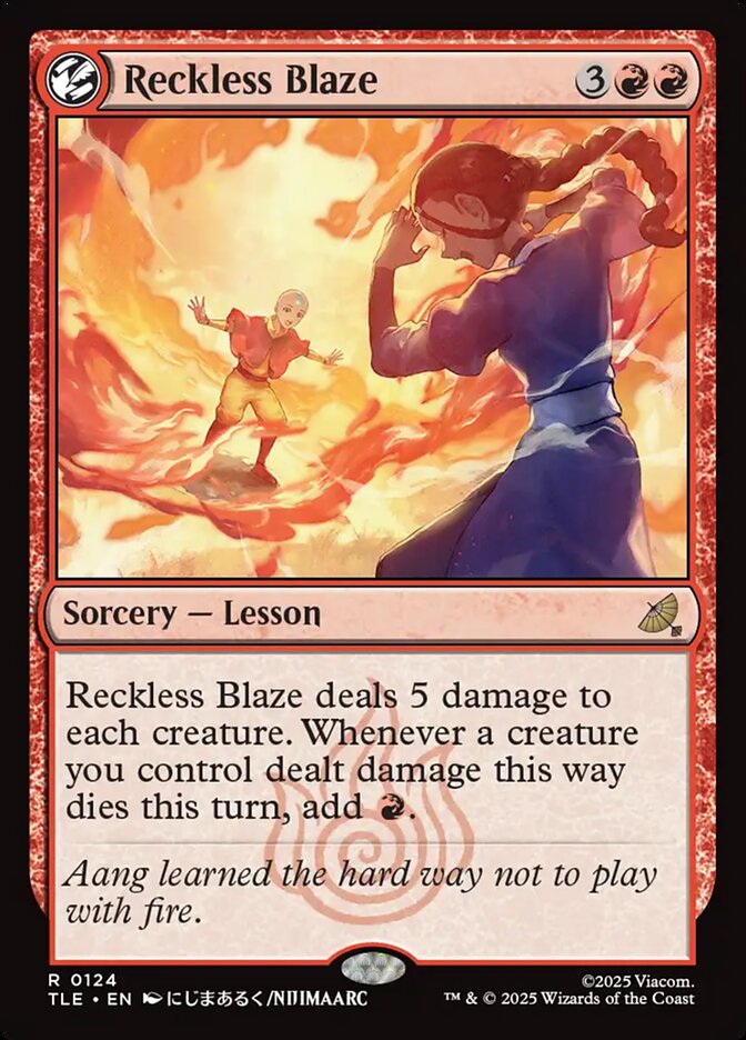 Reckless Blaze 124 (Avatar: The Last Airbender: Eternal-Legal)  - Foil | Good Games North