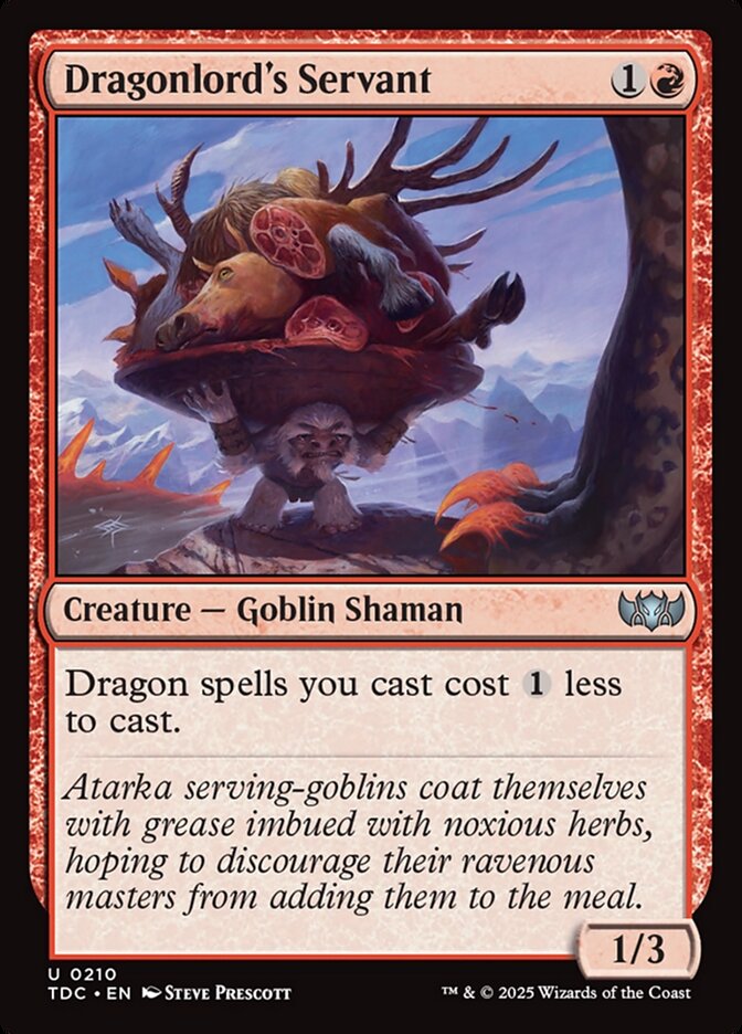 Dragonlords Servant 210 (Commander: Tarkir: Dragonstorm)  | Good Games North