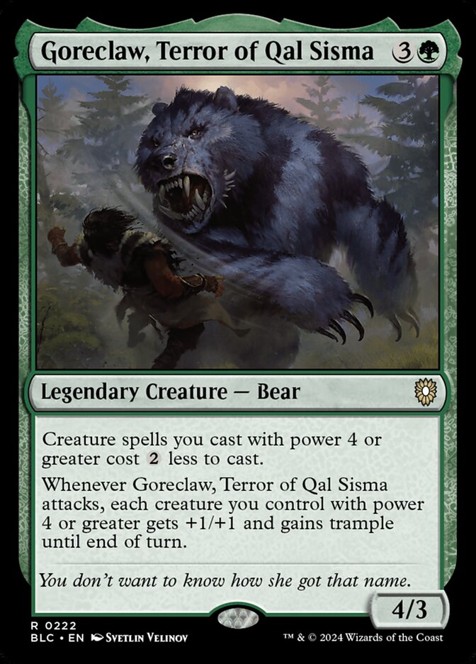 Goreclaw Terror of Qal Sisma 222 (Commander: Bloomburrow)  | Good Games North