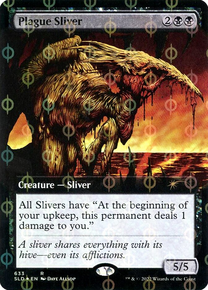 Plague Sliver 633 (Secret Lair Drop Series)  - Extended Art Compleat Foil | Good Games North