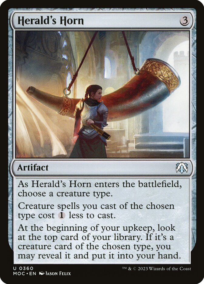 Herald's Horn 360 (Commander: March of the Machine)  | Good Games North