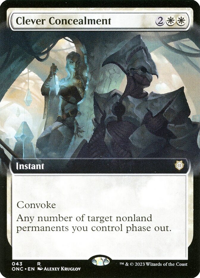 Clever Concealment 43 (Commander: Phyrexia: All Will Be One)  - Extended Art | Good Games North