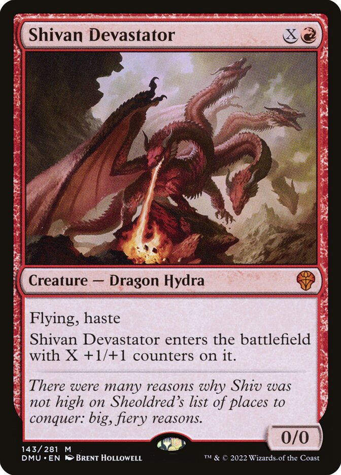 Shivan Devastator 143/281 (Dominaria United)  - Foil | Good Games North