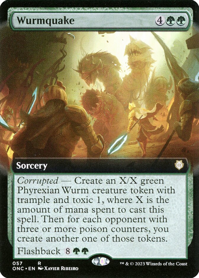 Wurmquake 57 (Commander: Phyrexia: All Will Be One)  - Extended Art | Good Games North