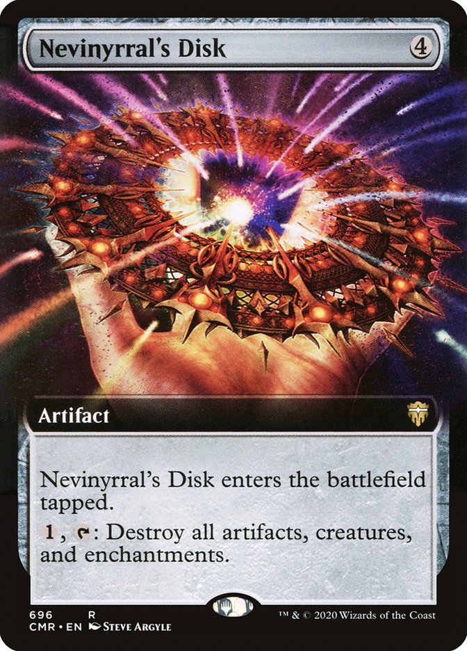 Nevinyrral's Disk 696/361 (Commander Legends)  - Extended Art | Good Games North