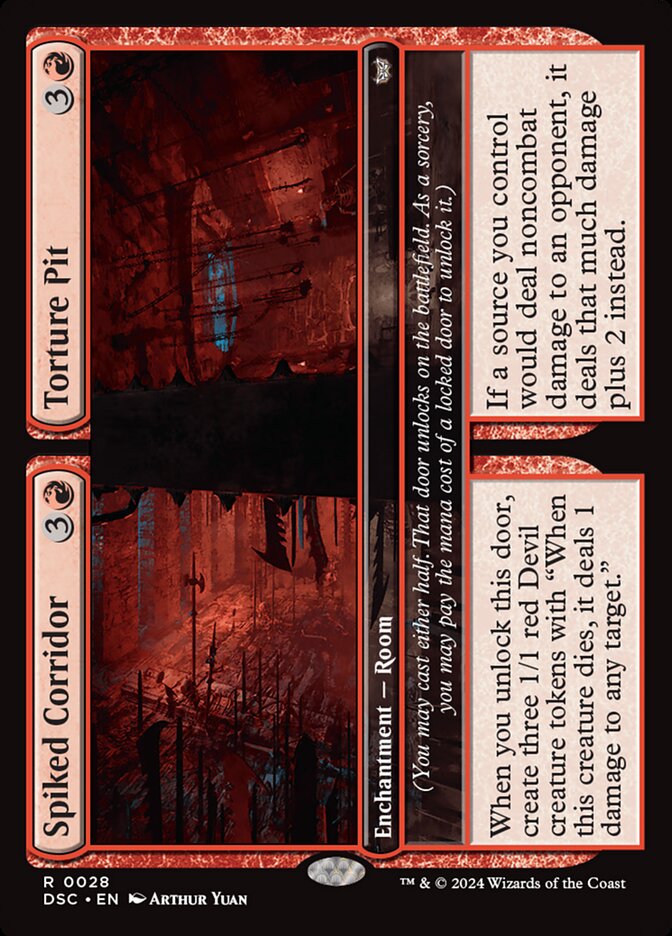 Spiked Corridor // Torture Pit 28/40 (Commander: Duskmourn: House of Horror)  | Good Games North