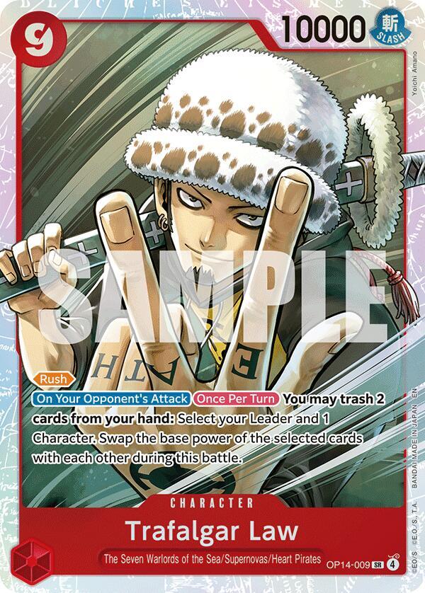 Trafalgar Law OP14-009 (The Azure Sea's Seven)  - Foil | Good Games North