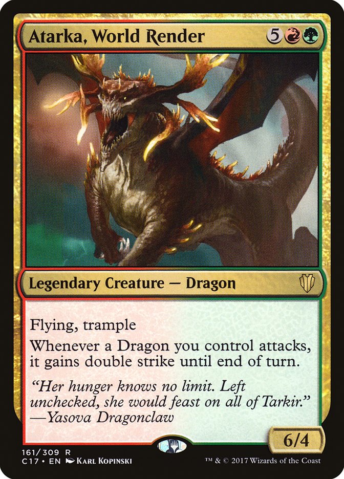 Atarka, World Render 161/309 (Commander 2017)  | Good Games North