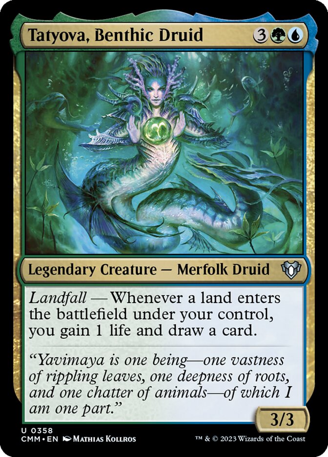 Tatyova, Benthic Druid 358/451 (Commander Masters)  | Good Games North