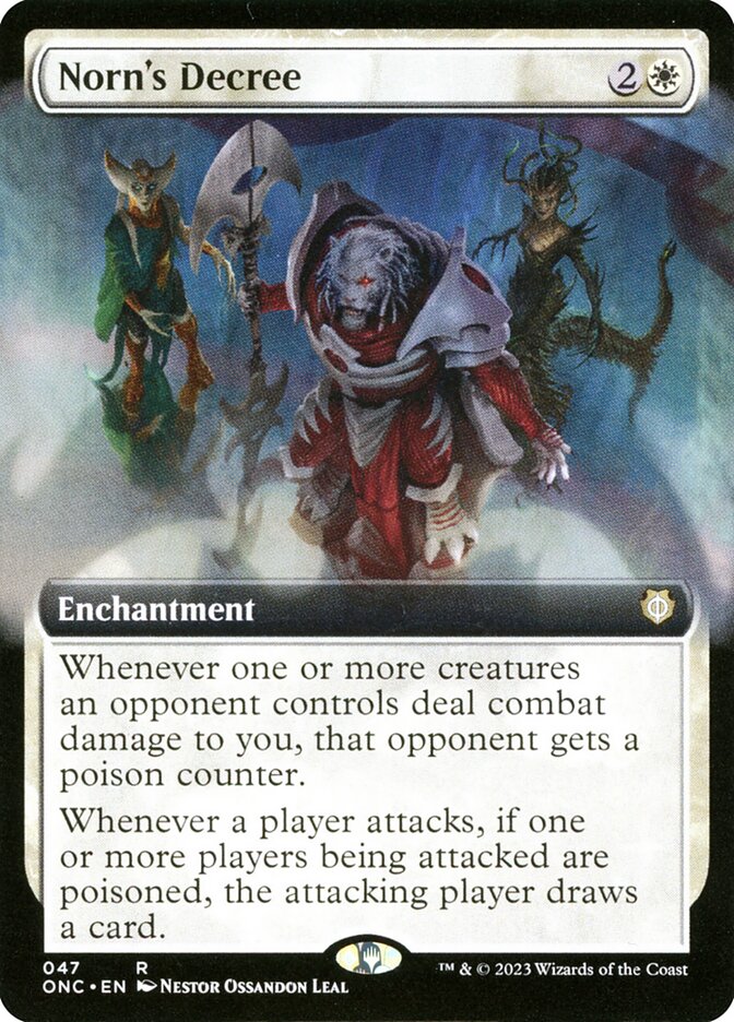 Norn's Decree 47/28 (Commander: Phyrexia: All Will Be One)  - Extended Art | Good Games North
