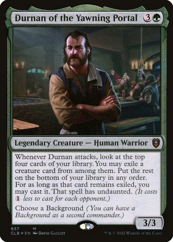 Durnan of the Yawning Portal 657 (Commander Legends: Battle for Baldur's Gate)  - Foil | Good Games North
