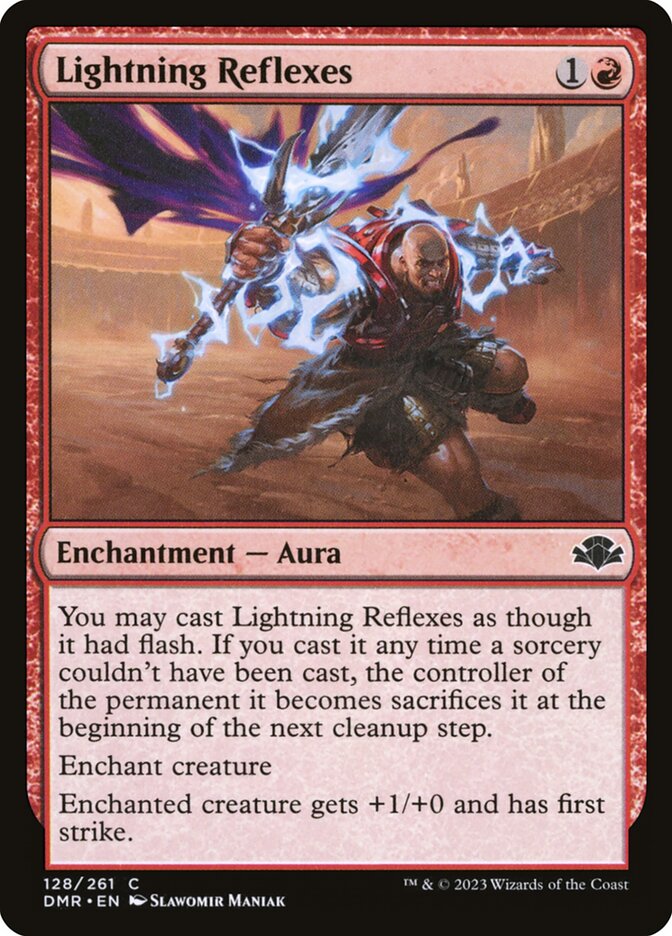 Lightning Reflexes 128/261 (Dominaria Remastered)  | Good Games North