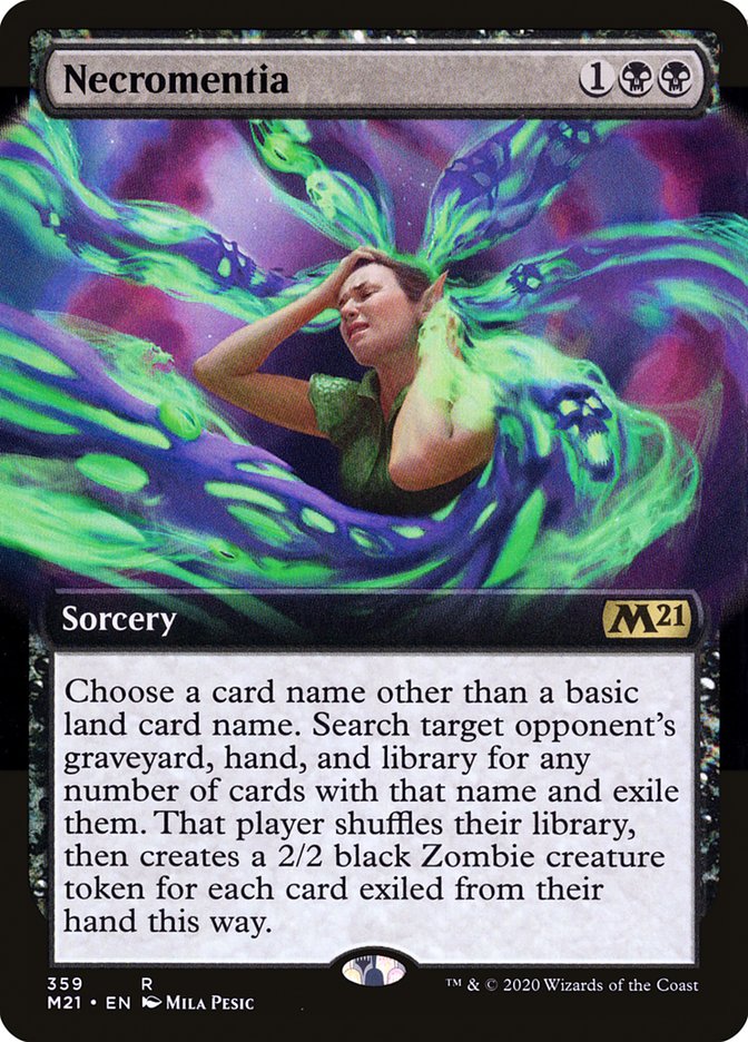 Necromentia 359 (Core Set 2021)  - Extended Art | Good Games North