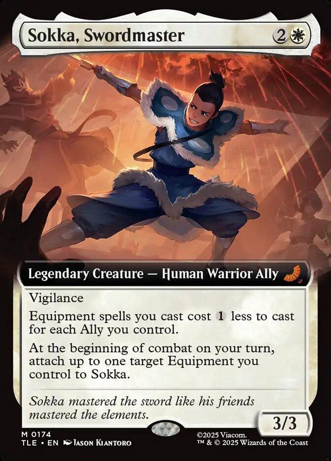 Sokka, Swordmaster 174/317 (Avatar: The Last Airbender: Eternal-Legal)  - Extended Art Foil | Good Games North
