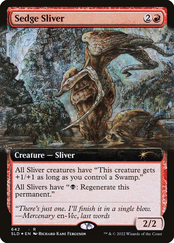 Sedge Sliver 642/1 (Secret Lair Drop Series)  - Extended Art Foil | Good Games North