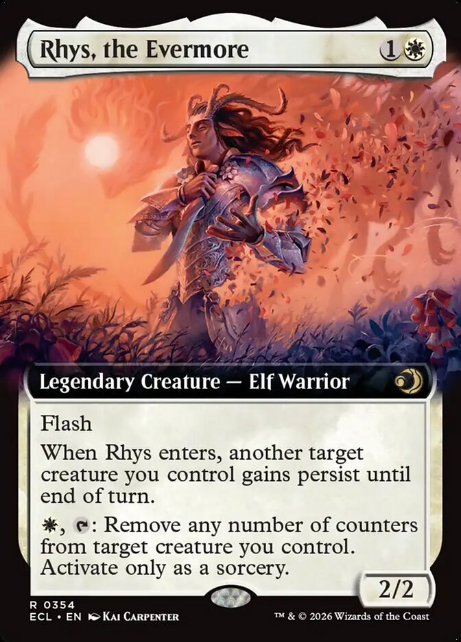 Rhys, the Evermore  354 (Lorwyn Eclipsed)  - Extended Art Foil | Good Games North