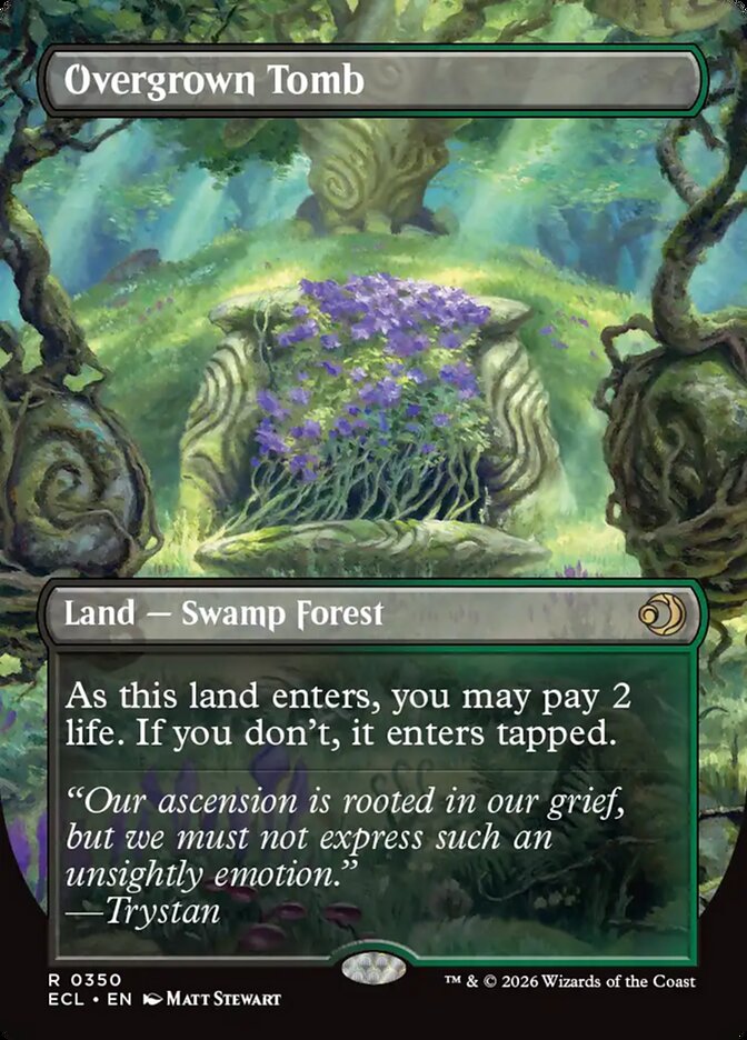 Overgrown Tomb 350/273 (Lorwyn Eclipsed)  - Borderless | Good Games North