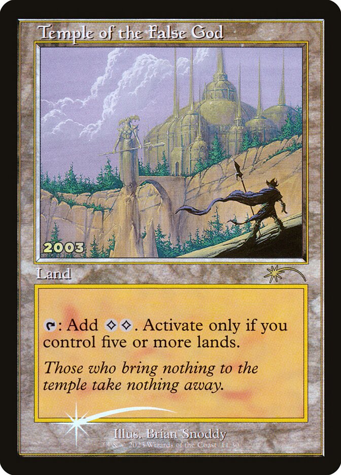 Temple of the False God 11/30 (30th Anniversary Promos)  - Foil | Good Games North