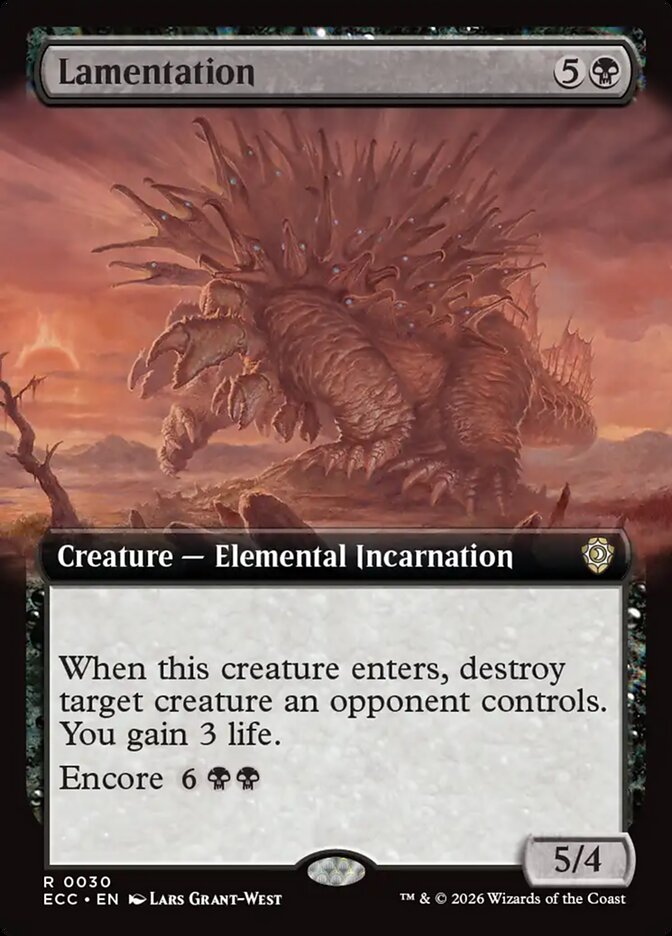 Lamentation  30/176 (Commander: Lorwyn Eclipsed)  - Extended Art  | Good Games North