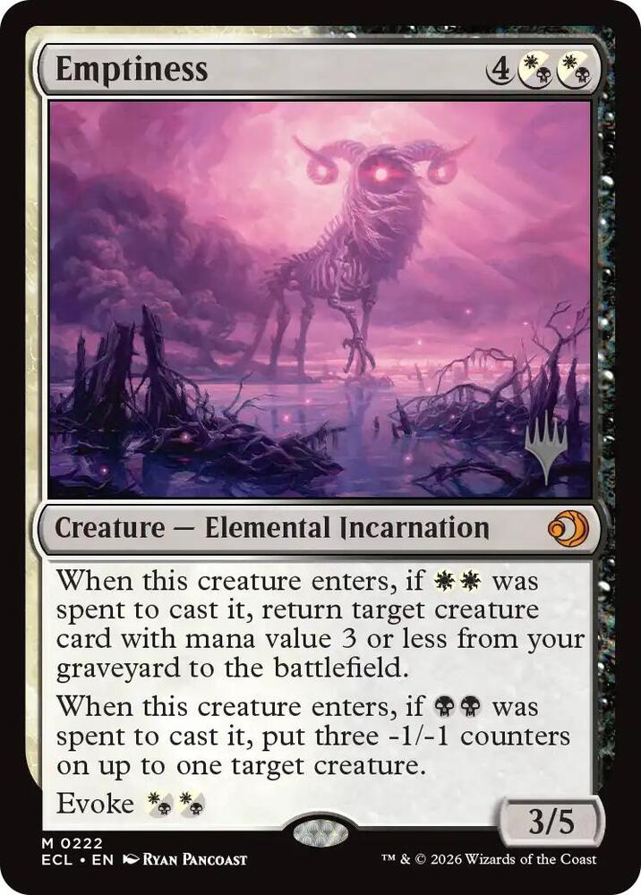 Emptiness 222 (Promo Pack: Lorwyn Eclipsed)  - Foil | Good Games North