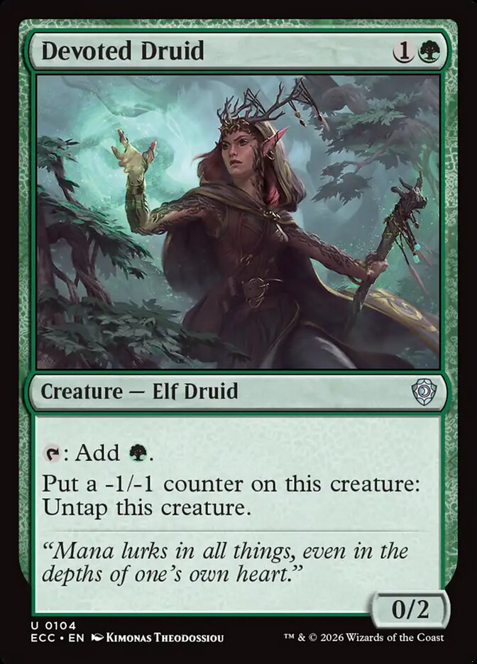 Devoted Druid 104 (Commander: Lorwyn Eclipsed)  | Good Games North