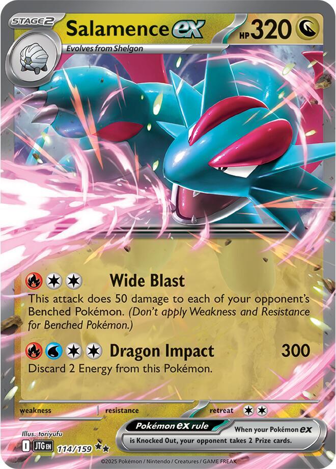 Salamence ex 114/159 (SV09: Journey Together)  - Holofoil | Good Games North