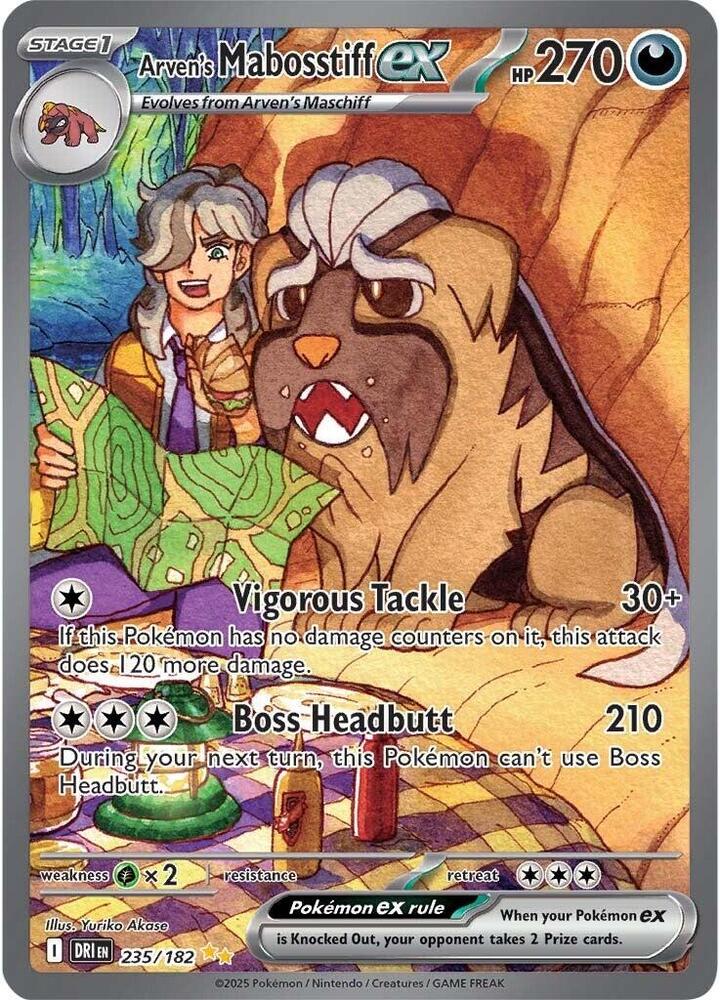 Arven's Mabosstiff ex 235/182 (SV10: Destined Rivals)  - Holofoil | Good Games North