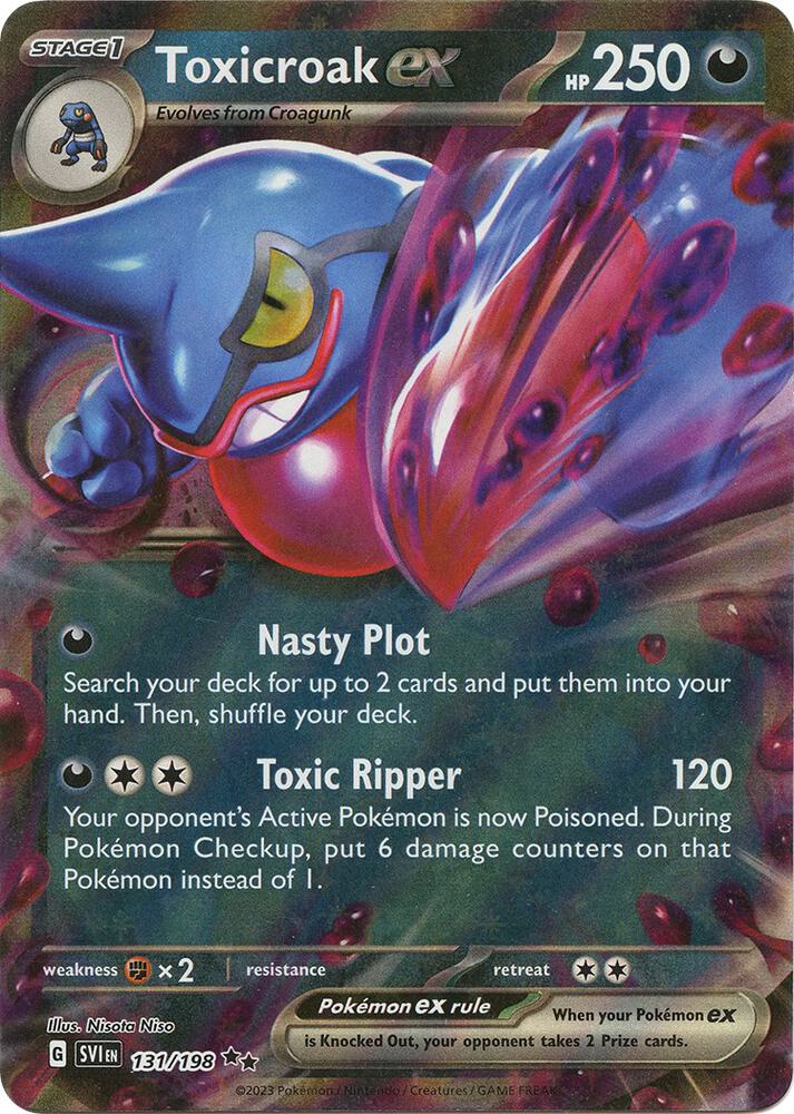Toxicroak ex 131/198 (SV01: Scarlet & Violet Base Set)  - Holofoil | Good Games North