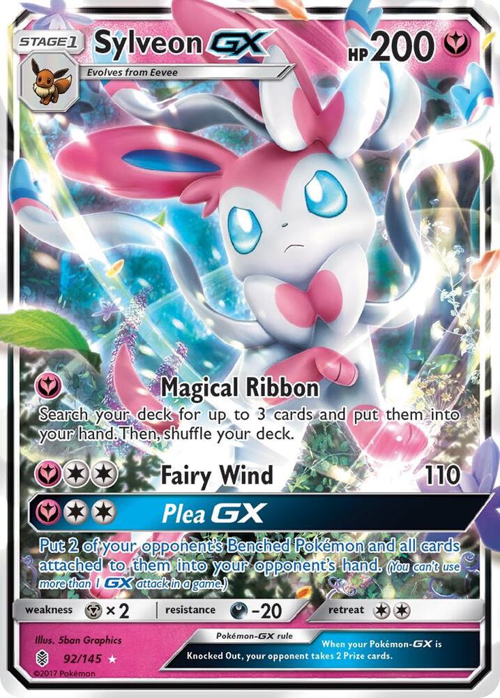 Sylveon GX 92/145 (SM - Guardians Rising)  - Holofoil | Good Games North