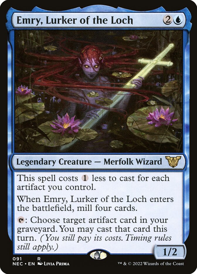 Emry, Lurker of the Loch 91/38 (Commander: Kamigawa: Neon Dynasty)  | Good Games North