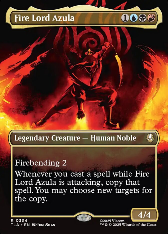 Fire Lord Azula  334 (Avatar: The Last Airbender)  - Borderless Foil | Good Games North