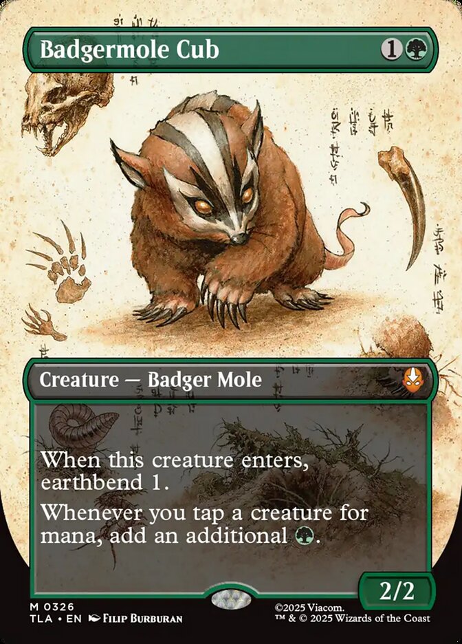 Badgermole Cub Borderless 326/286 (Avatar: The Last Airbender)  | Good Games North