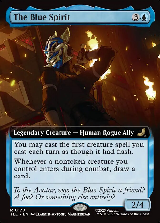 The Blue Spirit Extended Art 178 (Avatar: The Last Airbender: Eternal-Legal)  - Extended Art Foil | Good Games North