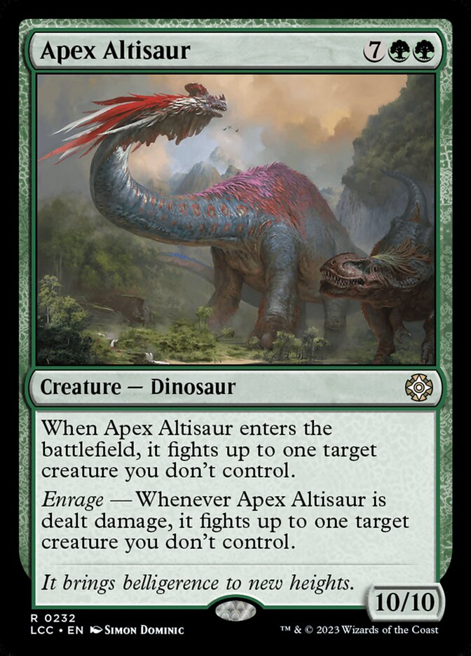 Apex Altisaur 232/370 (Commander: The Lost Caverns of Ixalan)  | Good Games North