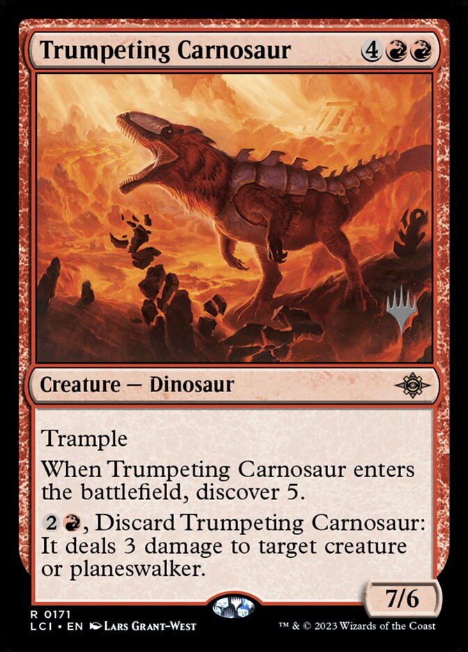 Trumpeting Carnosaur (Promo Pack: The Lost Caverns of Ixalan)  | Good Games North