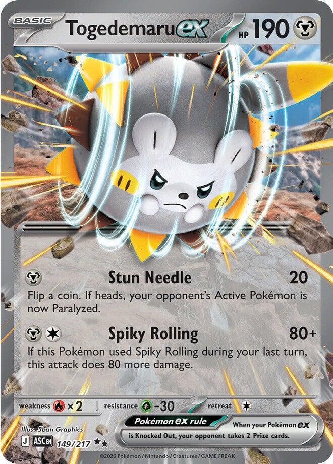 Togedemaru ex 149/217 (ME: Ascended Heroes)  - Holofoil | Good Games North