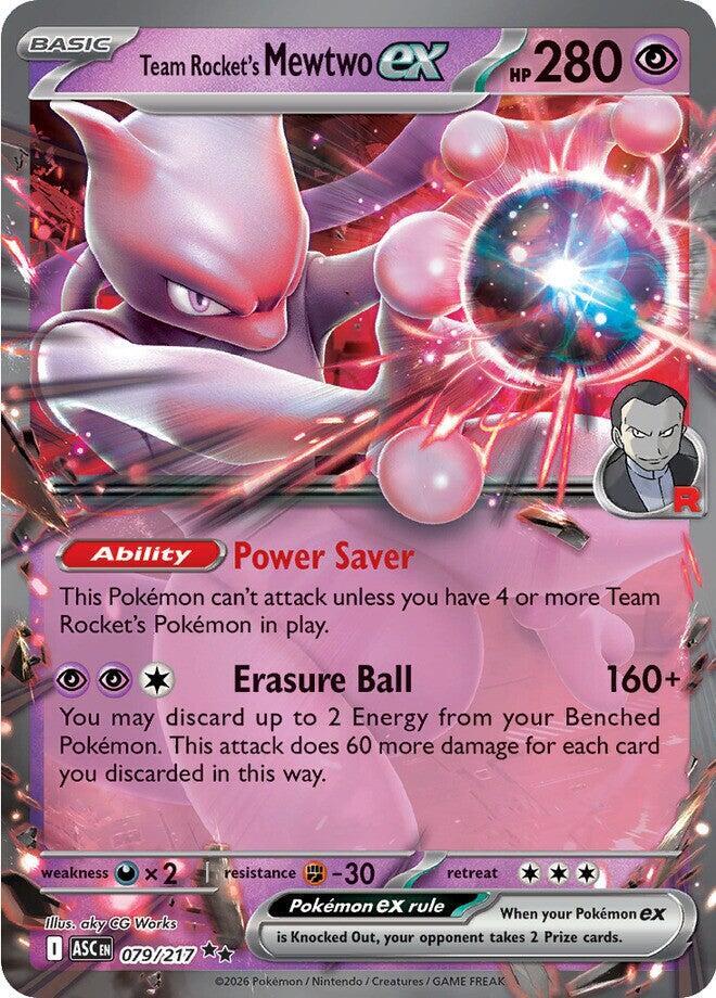 Team Rocket's Mewtwo ex 079/217 (ME: Ascended Heroes)  - Holofoil | Good Games North