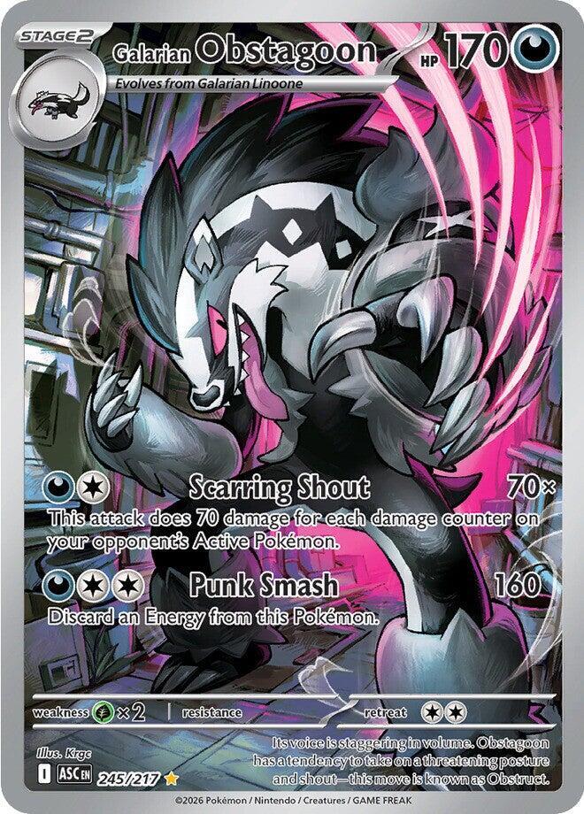 Galarian Obstagoon 245/217 (ME: Ascended Heroes)  - Holofoil | Good Games North