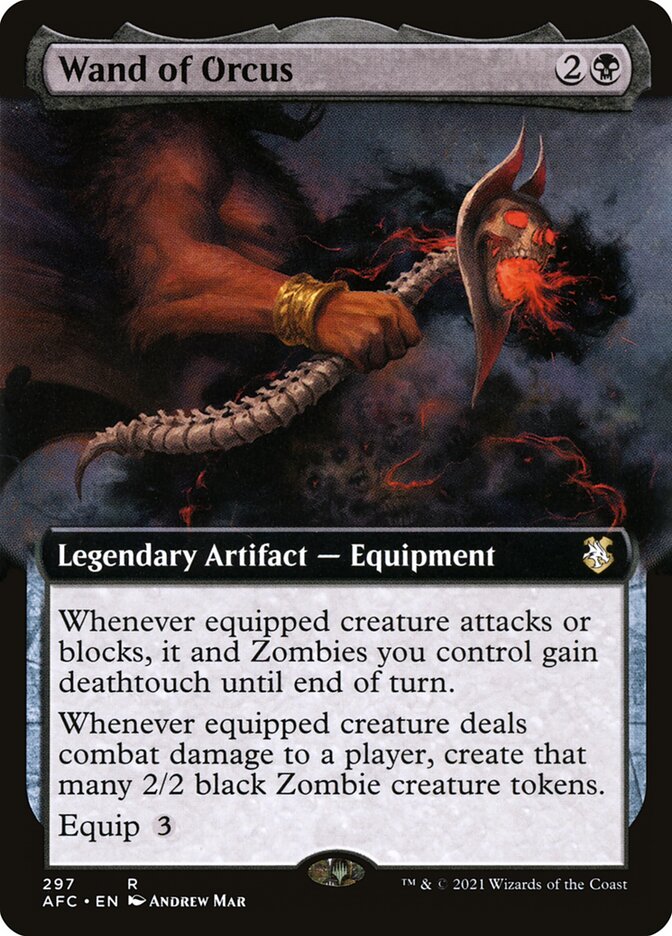 Wand of Orcus Extended Art 297 (Commander: Adventures in the Forgotten Realms)  | Good Games North