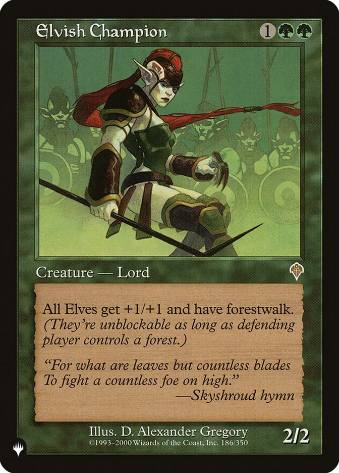 Elvish Champion 186/350 (The List Reprints)  | Good Games North