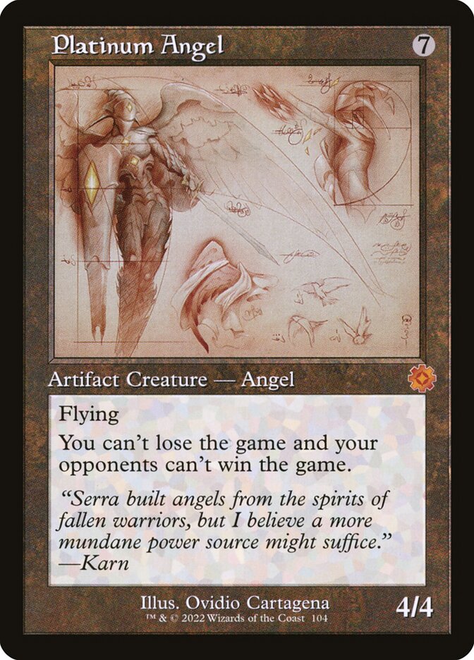 Platinum Angel 104 (The Brothers' War: Retro Frame Artifacts)  | Good Games North