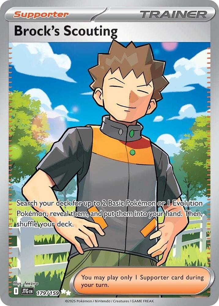 Brock's Scouting  179/159 (SV09: Journey Together)  - Holofoil | Good Games North