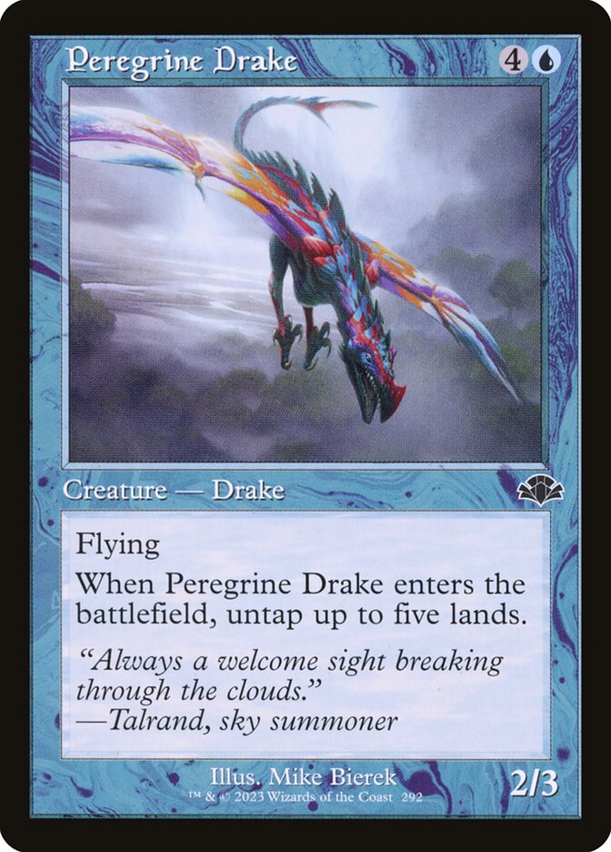 Peregrine Drake 292/261 (Dominaria Remastered)  - Retro Foil | Good Games North