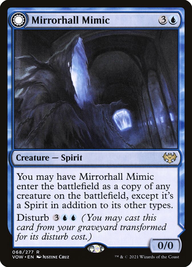 Mirrorhall Mimic // Ghastly Mimicry 68/277 (Innistrad: Crimson Vow)  | Good Games North