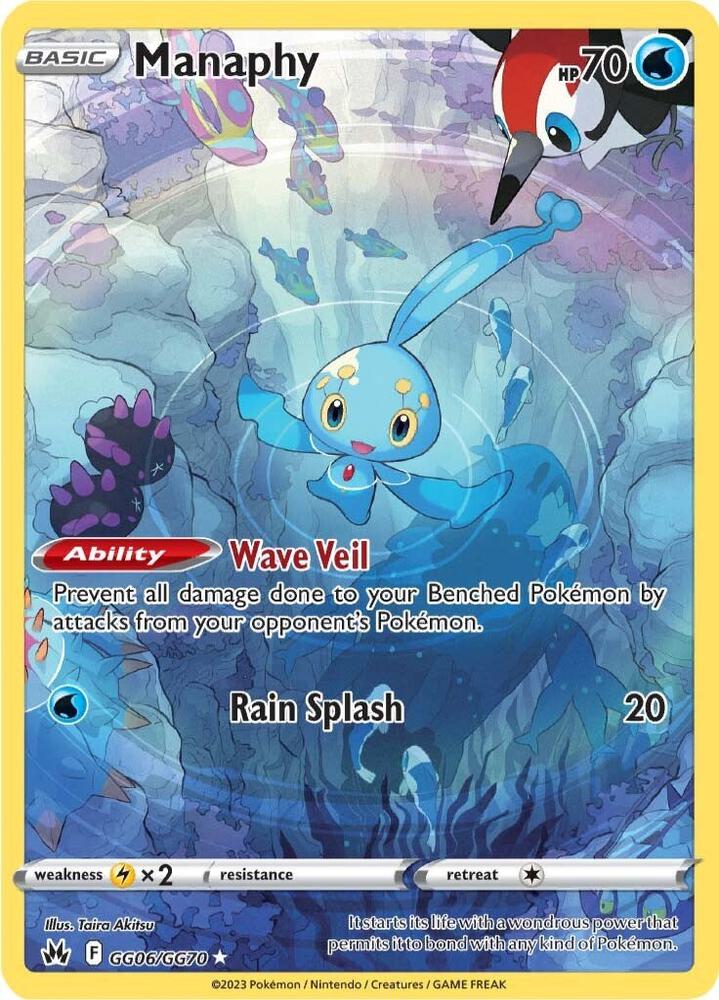 Manaphy GG06/GG70 (SWSH: Crown Zenith: Galarian Gallery)  - Holofoil | Good Games North