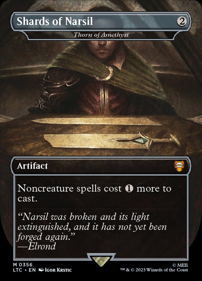 Shards of Narsil - Thorn of Amethyst 356 (Commander: The Lord of the Rings: Tales of Middle-earth)  - Borderless | Good Games North